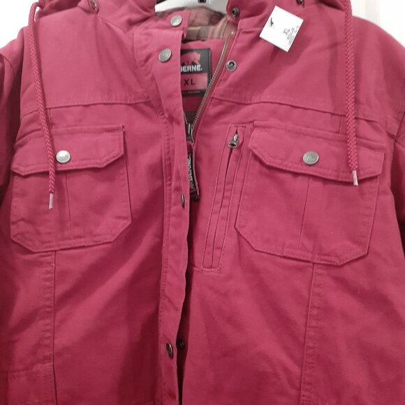 SOLDNEW Berne Work Coat SZ XL Pink Canvas Softstone Sanded Duck Barn 100% Cotton - Picture 7 of 15